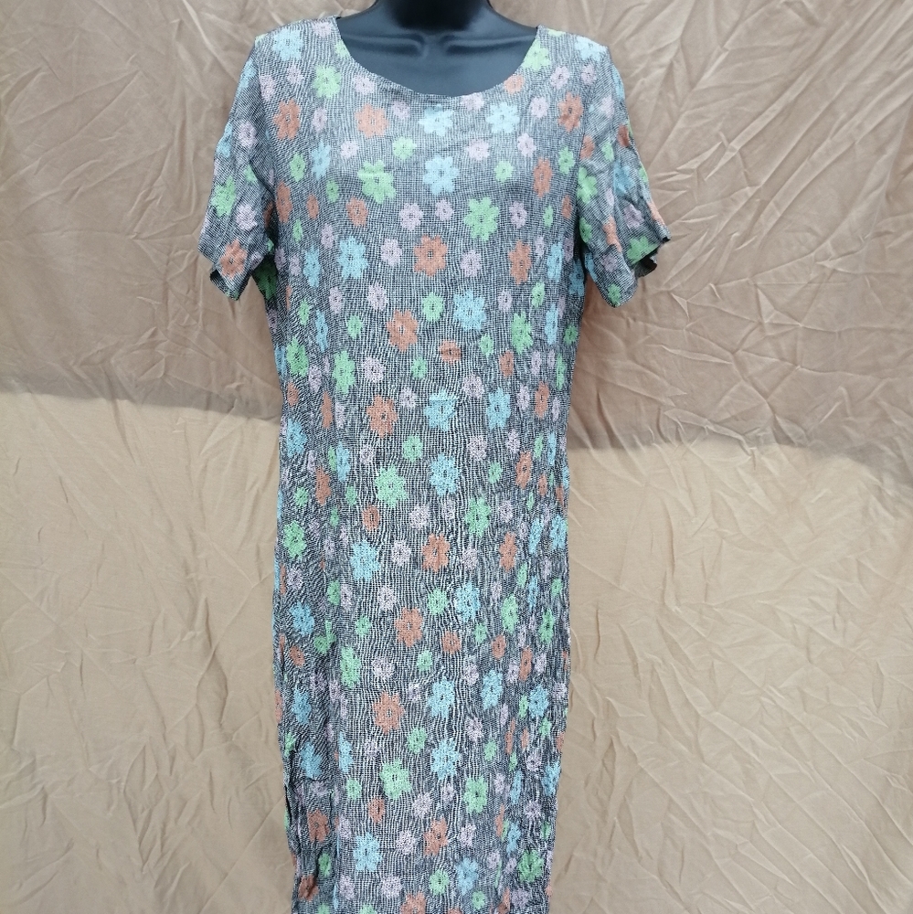 Vtg 90s Y2K Flower Dress Limited Inc